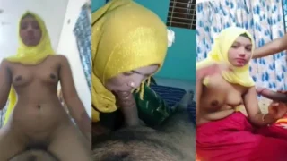 १८ देसी मुस्लिम लड़की हिजाब पहने अंकल का लुंड चूसी